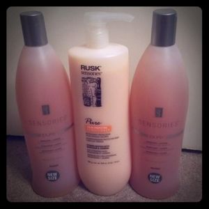 Rusk sensories pure shampoo/conditioner set of 3